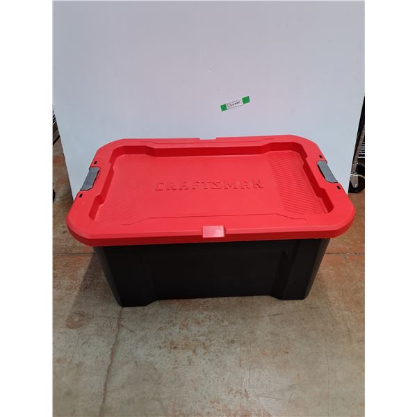 ** Craftsman 30 Gal Storage Container with Lid 32" x 21" x 16", Cannot Ship