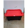 Image 1 : ** Craftsman 30 Gal Storage Container with Lid 32" x 21" x 16", Cannot Ship
