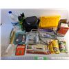 Image 1 : Raid Spray, Bleach, Miter Box, Pack Fitness Food Containers, Drill Bits, Rubber Soles, Misc