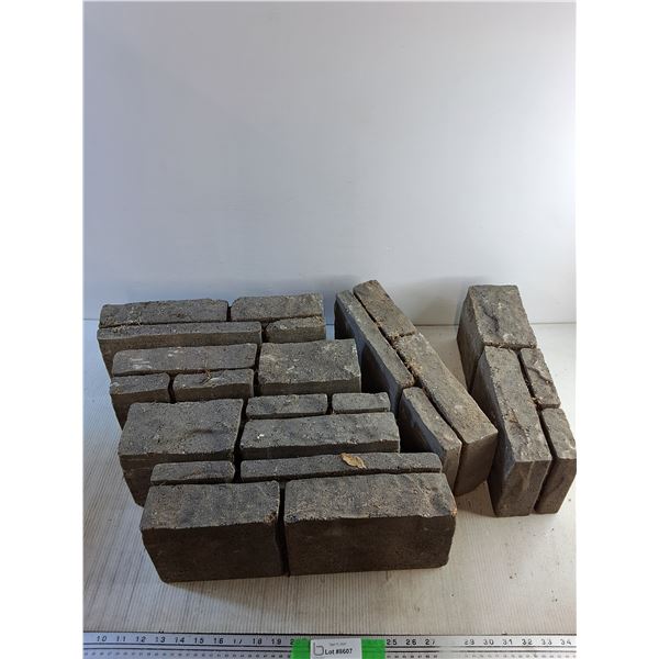 **(6) Concrete Bricks/Pavers 16" x 6" x 4" - CANNOT SHIP