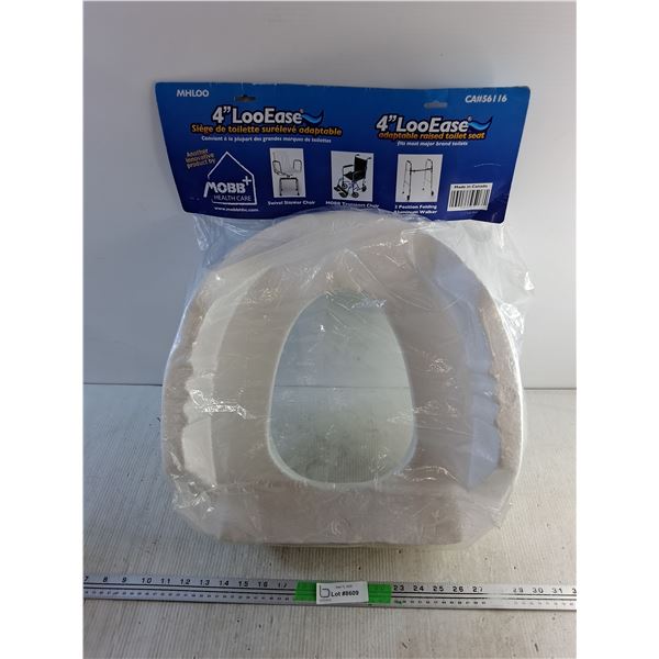 4" LooEase Adaptable Raises Toilet Seat - Sealed