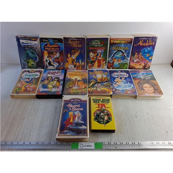Various VHS Cartoons - Snow White, Bratz, Aladdin