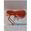 Image 1 : Approx 20Ft of 1/4" Orange Rope w/Carabiners
