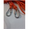 Image 2 : Approx 20Ft of 1/4" Orange Rope w/Carabiners
