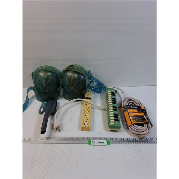 Gel Knee Pad Set, Extension Cord, Power Bar, Melodica - As Is