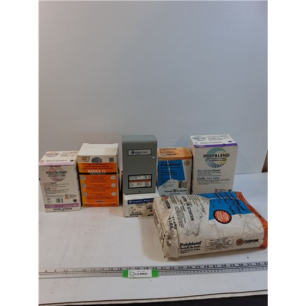 (5) Grout Packages & Pentek Submersible Motor Control Box - CANNOT SHIP