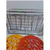 Image 4 : (3) Perogy Maker Plates, Tupperware Storage Container, Cracker Container, Cooling Racks