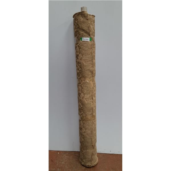 * Bolt of Golden Filigree Upholstery Fabric -58" Wide x Unkown Amount Rolled Up - PICK UP ONLY