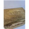 Image 3 : * Brass Hammered Art on Wooden Storage Box - 14' x 20" x 15" - PICK UP