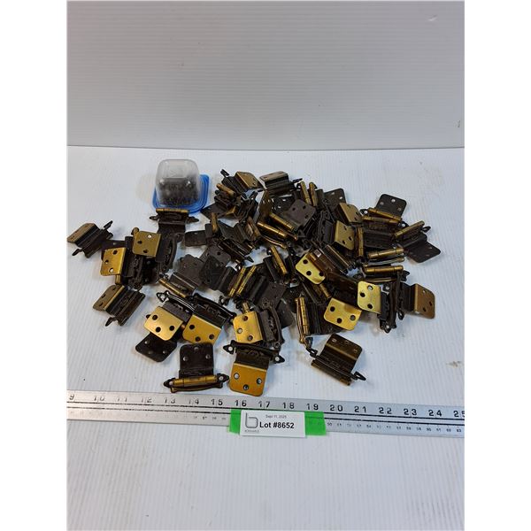 Lot of Cupboard Door Hinges and Screws