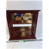 Image 1 : Open Three Shelf Display w/Mirrored Back - 17" x 5" x 17" -