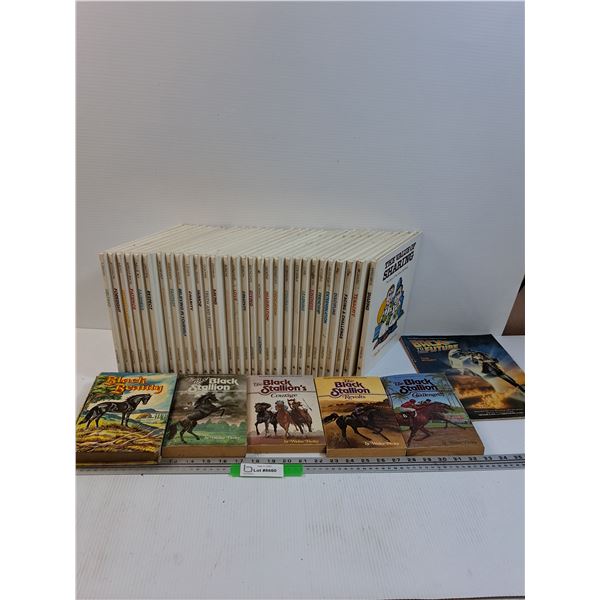 (4) Black Stallion & Black Beauty Books, Back to the Future Book, Childrens Learning Books