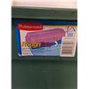 Image 3 : Rubbermaid Lidded Storage Tote - 32x18x17.5" - Pickup Only