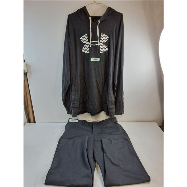 * SofTwill Work Pants 36x30, Under Armour 2XL Hoodie