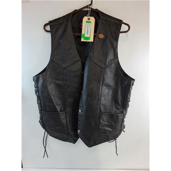 * Harley-Davidson Leather Vest Size 46