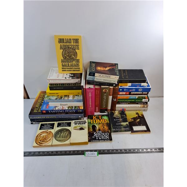 * (38) Assorted Books - Mainly Historical or Culinary - Pickup Only