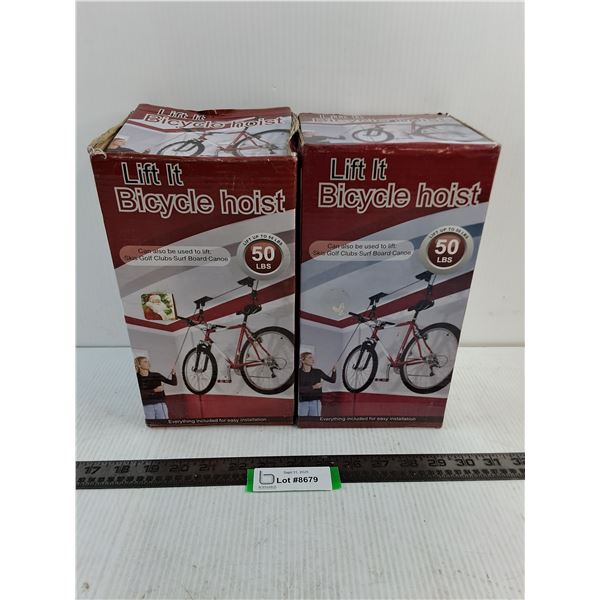 (2) Lift It Bicycle Hoists - Appears Unused