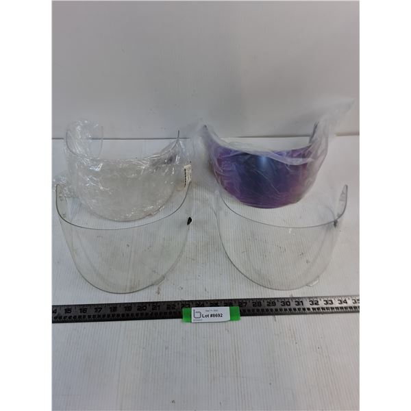 (4) Replacement Helmet Visors
