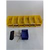 Image 2 : (14) Stackable Parts Bins with Labels - As is