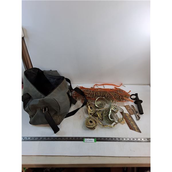 Assorted Nail/Screw Strips, Hand Tools - As is, with Calvin Klein Tote Bag
