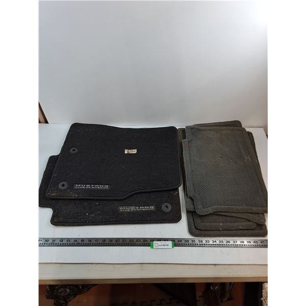 (6) Floor Mats (2-Mustang & 4-Generic)