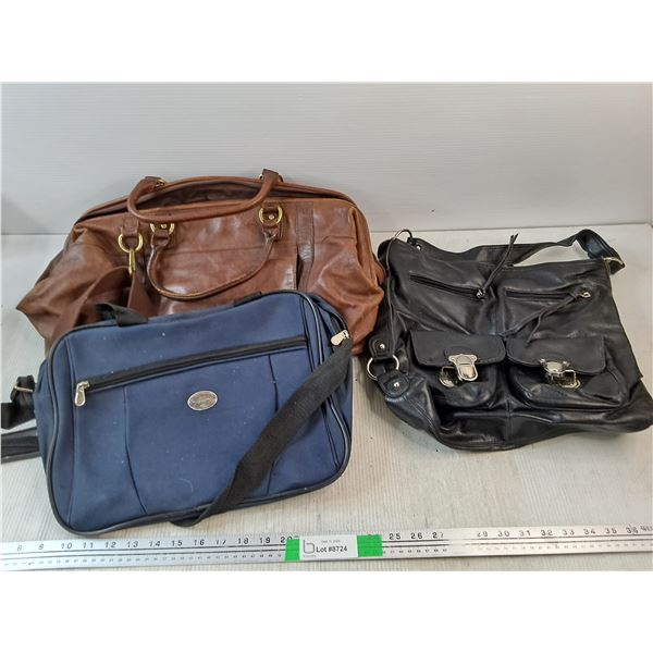 Leather Travel Bag, Faux Leather Ladies Purse, Document/File Bag