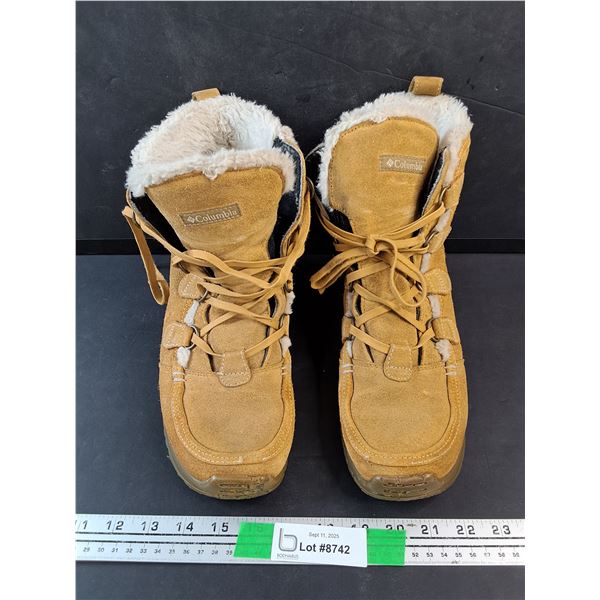 Columbia Suede Leather Winter Boots - Size 9