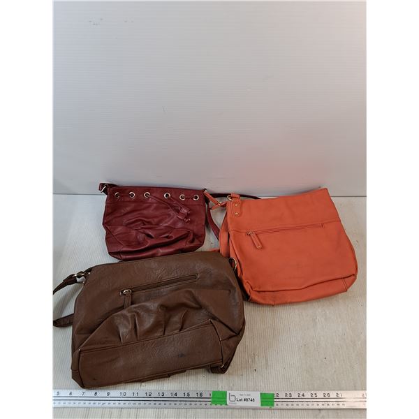 (3) Ladies Leather Purses