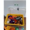 Image 2 : Various Halloween Decorations,  Plastic Storage Container with Lid 24" x 15" x 8" -  PICK UP