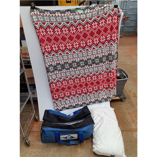Easton Sport Equipment Bag, (2) Pillows, Blanket 58" x 44"  -  PICK UP