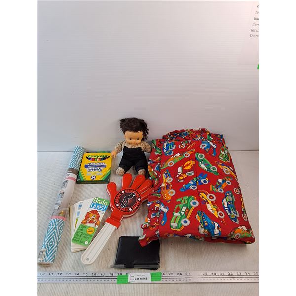 Washable Markers, Kids Blanket, Brain Quest, Doll, Clapper, Misc