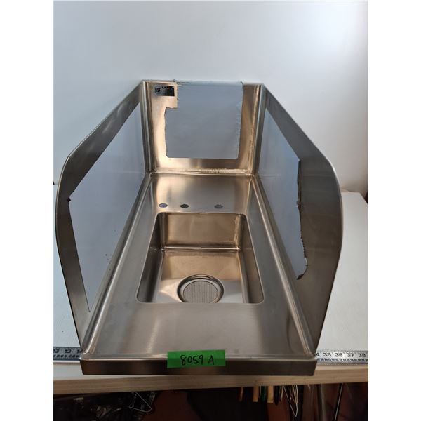 * Commercial Stainless Steel Sink - Appears New - 31x15x17.5" - Pickup Only