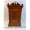 Image 1 : Behangerj Dutch Made Wooden Engraved Edwardian Style Cupboard - 16" x 10" x 28" - PICK UP ONLY