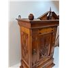 Image 2 : Behangerj Dutch Made Wooden Engraved Edwardian Style Cupboard - 16" x 10" x 28" - PICK UP ONLY
