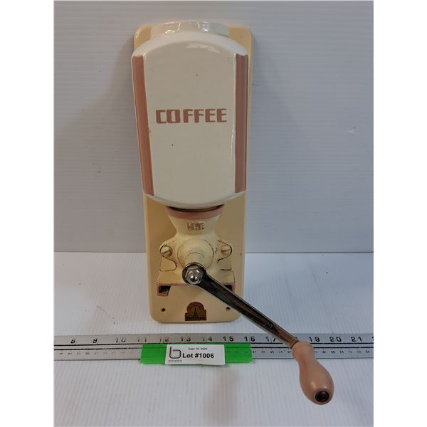Armin Trusser Coffee Grinder - Wall Mount - 13" x 5" x 7"