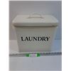 Image 1 : Tin Laundry Detergent Holder - 12" x 11" x 7"