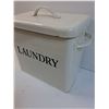 Image 2 : Tin Laundry Detergent Holder - 12" x 11" x 7"