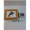 Image 1 : (2) Indigenous Collector Storage Containers: 11" x 9" x 2" & 4.5" x 4.5" x1.5"