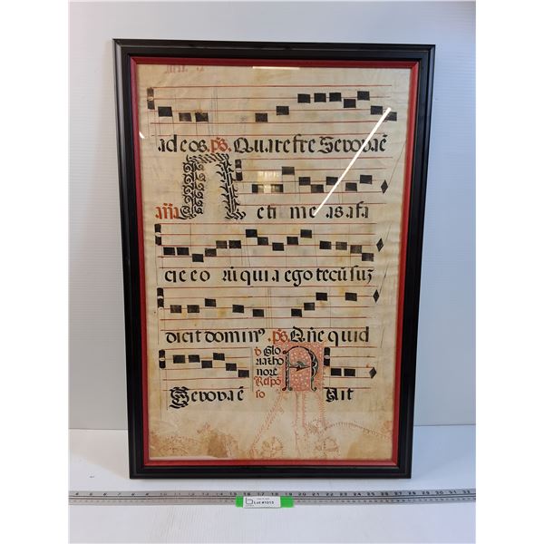 Latin Music Sheet "Let's Do Something" (Translated) - 21" x 31"