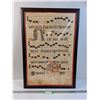 Image 1 : Latin Music Sheet "Let's Do Something" (Translated) - 21" x 31"