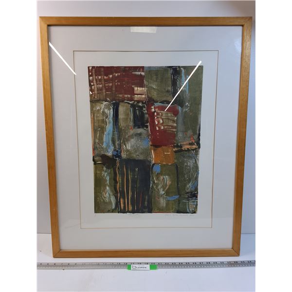 * Manhattan Monoprint" By Zofia Senozch - 28" x 34" - PICK UP ONLY