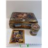 Image 1 : (3) German Themed Tin Storage Containers & Wall Sign - Assorted Sizes