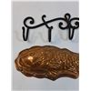 Image 2 : Metal Coat Hook - 16" x 5", Fish Cake Mold - 12" x 5" & Mini Golf Ball Marker
