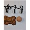 Image 3 : Metal Coat Hook - 16" x 5", Fish Cake Mold - 12" x 5" & Mini Golf Ball Marker