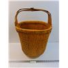 Image 2 : * Large Vintage Willow Grain Basket w/ Wooden Handle -22" x 15" - PREFERRED PICK-UP