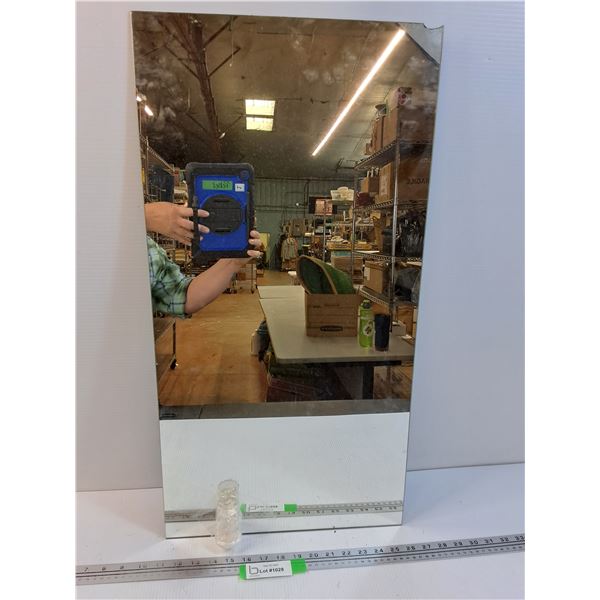 Mirror w/ Clips, Has Chip as Shown - 15" x 29" - PICK-UP