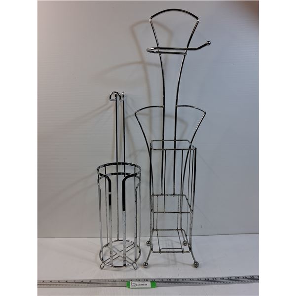 (2) Toilet Paper Holders - 34" & 24" - PICK UP ONLY