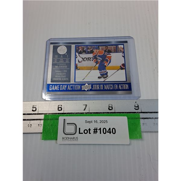 Connor McDavid 2nd Year Hockey Trading Card - CANNOT GUARANTEE AUTHENTICATION