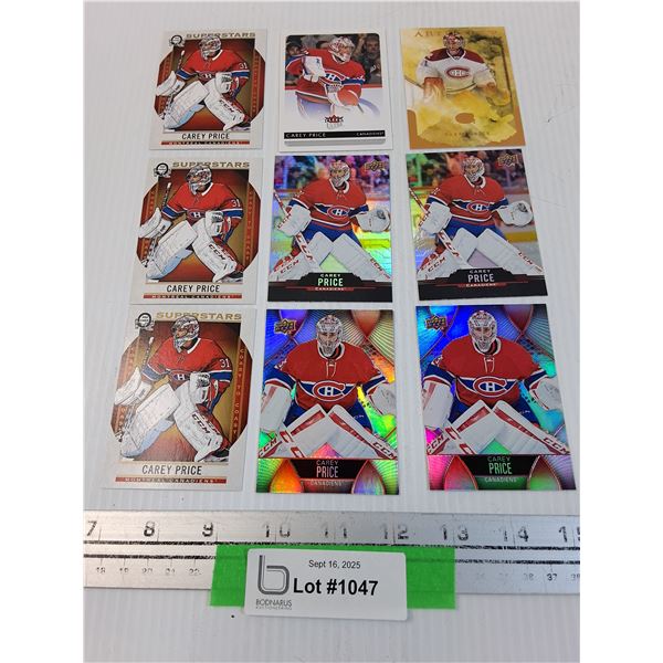 (6) Carey Price Hockey Trading Cards - CANNOT GUARANTEE AUTHENTICATION