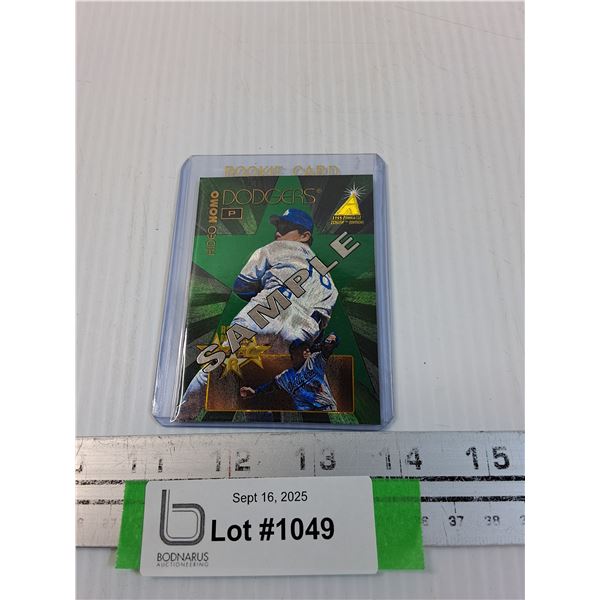 Hideo Nomo Green Zenith Rookie Sample Card - CANNOT GUARANTEE AUTHENTICATION